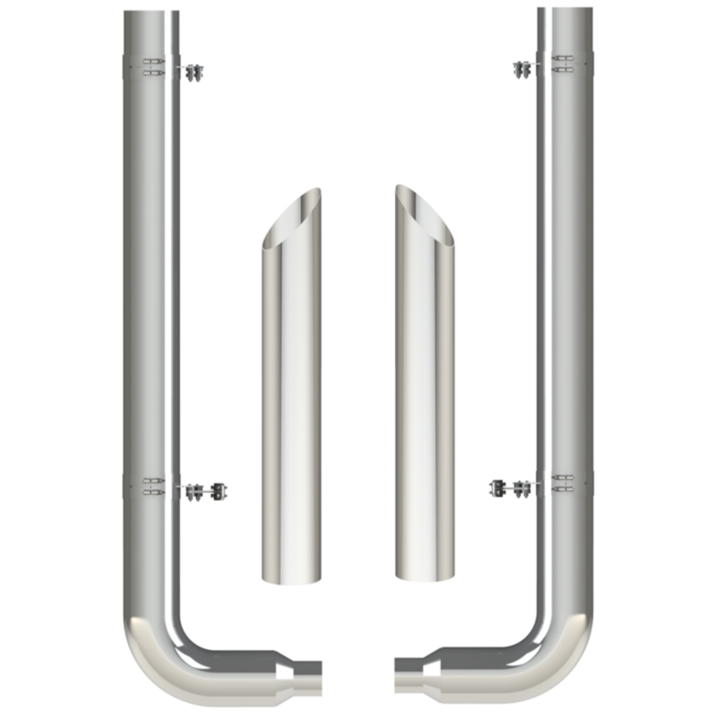 Premium Peterbilt 90° Elbow Exhaust Set