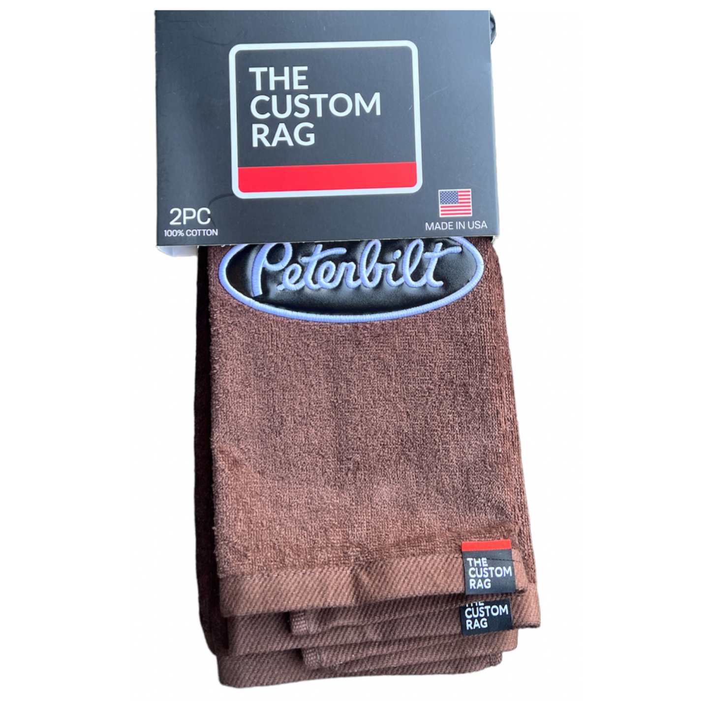 Peterbilt Custom Rag with Black Patch Logo