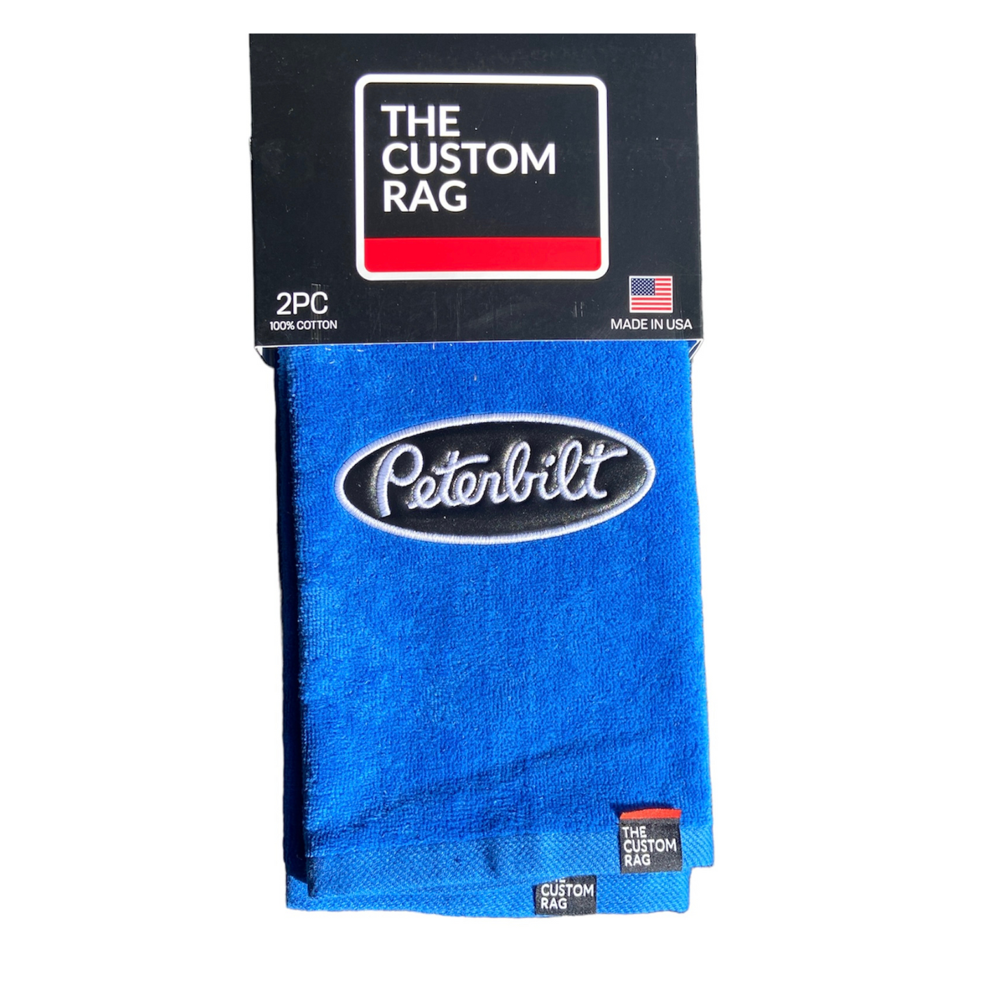 Peterbilt Custom Rag with Black Patch Logo