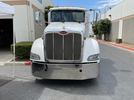 18" Peterbilt 384/386 BUMPER 2006-2009 Set Back Axle w/ Tow Holes Only Stainless Steel