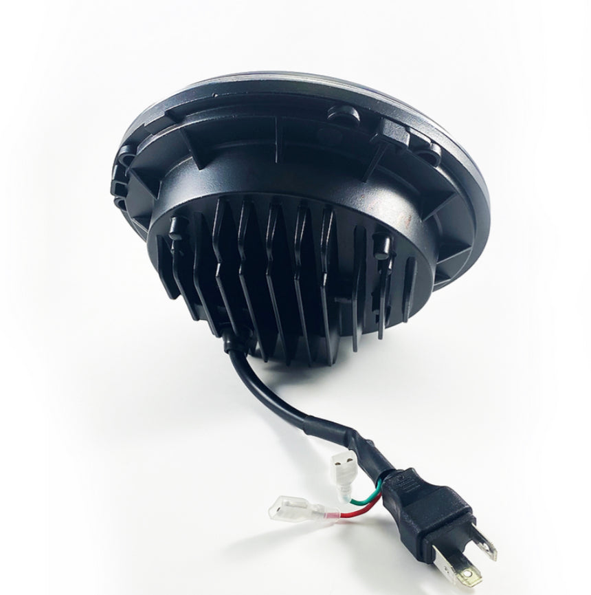 7" ROUND PROJECTOR LED HEADLIGHT CHROME