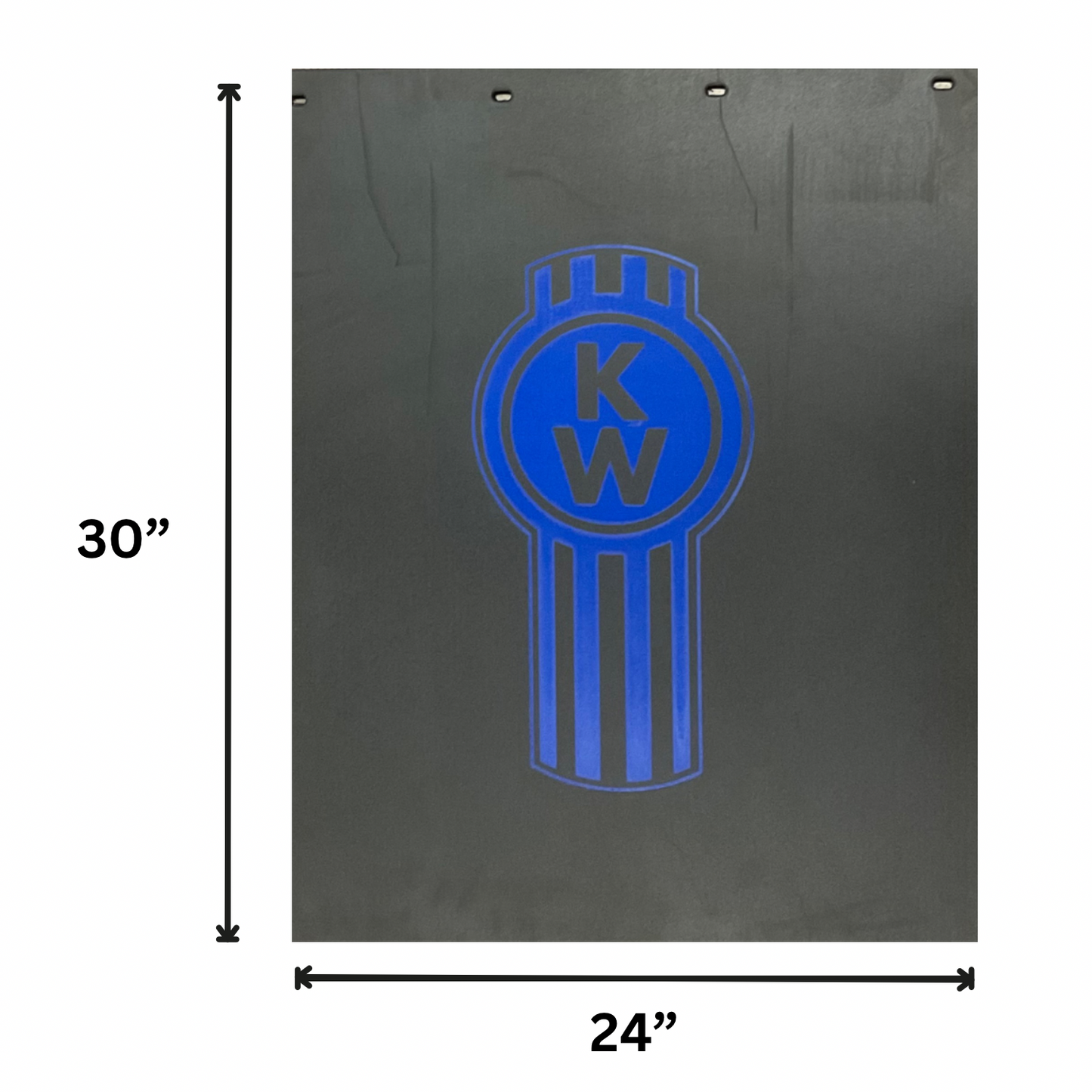 Mud Flap with Kenworth Stamp in Blue