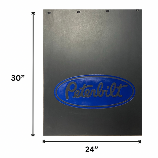 Mud Flap with Peterbilt Classic Style in Blue