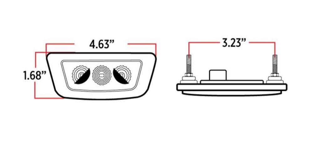 Kenworth T680/T700 Peterbilt 579 Cab Marker Light-Dual Revolution Amber/Purple