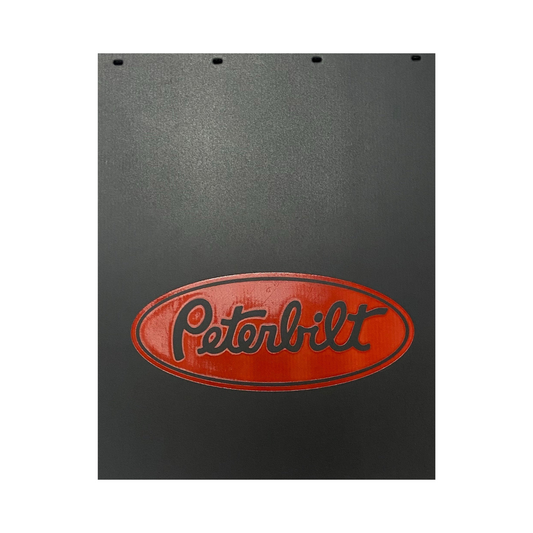 Mud Flap with Peterbilt Classic Style in Red