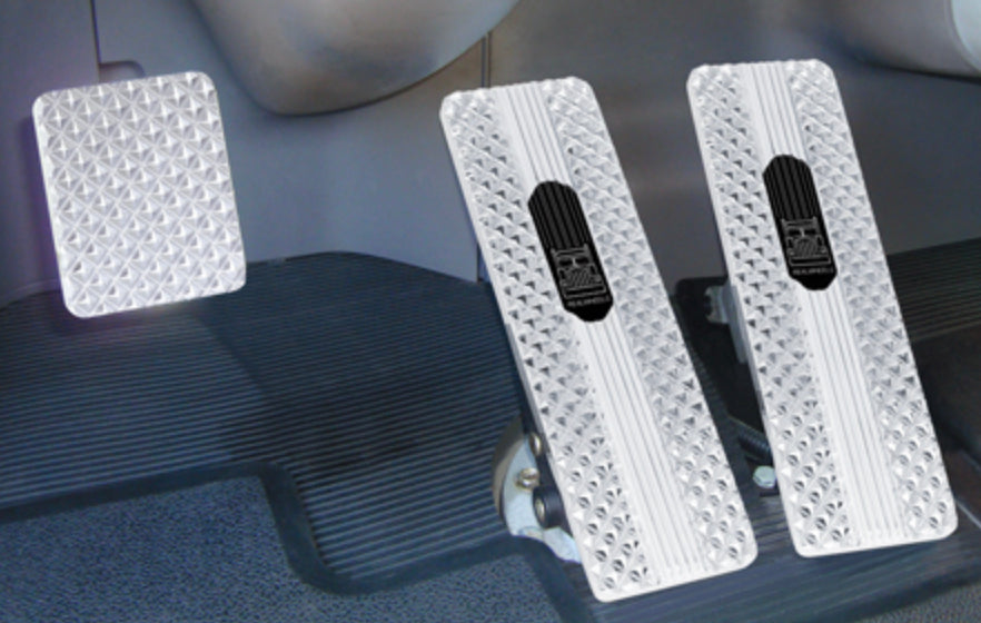 Kenworth Billet Raised Diamond Chrome Pedals