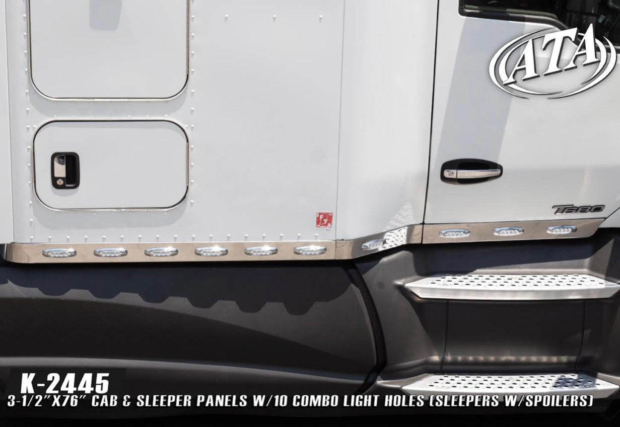 Kenworth T680 Cab & Sleeper Panel W/10 Combo Light Holes