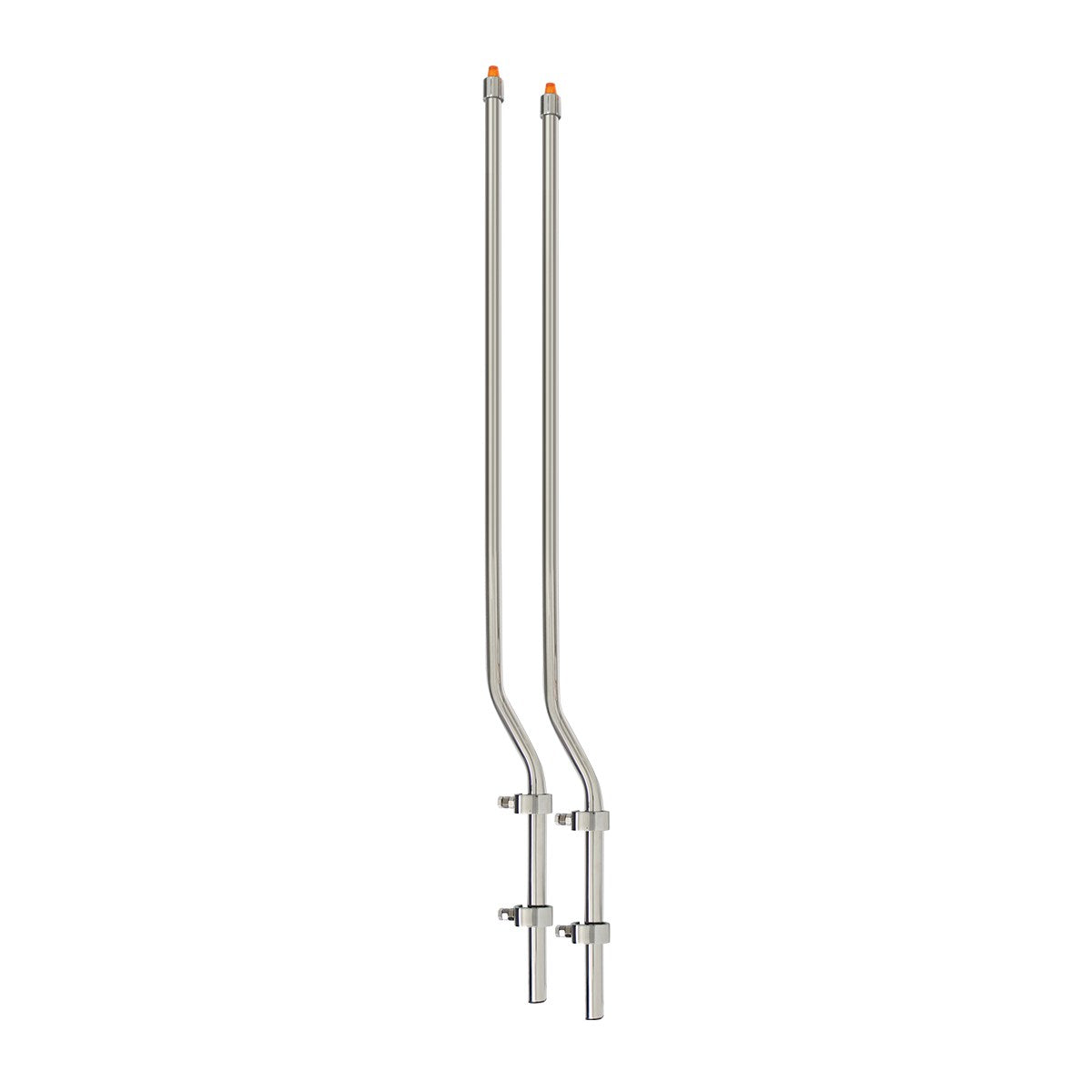 Bumper Guides W/Clamps & Amber Lights