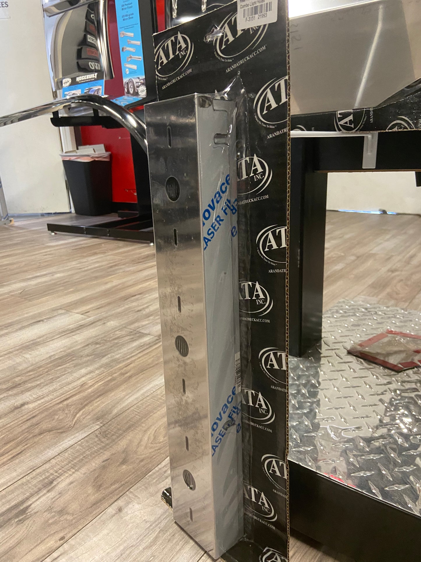 FLD Classic Rear Air Filter Light Brackets W/Peterbilt Light Holes