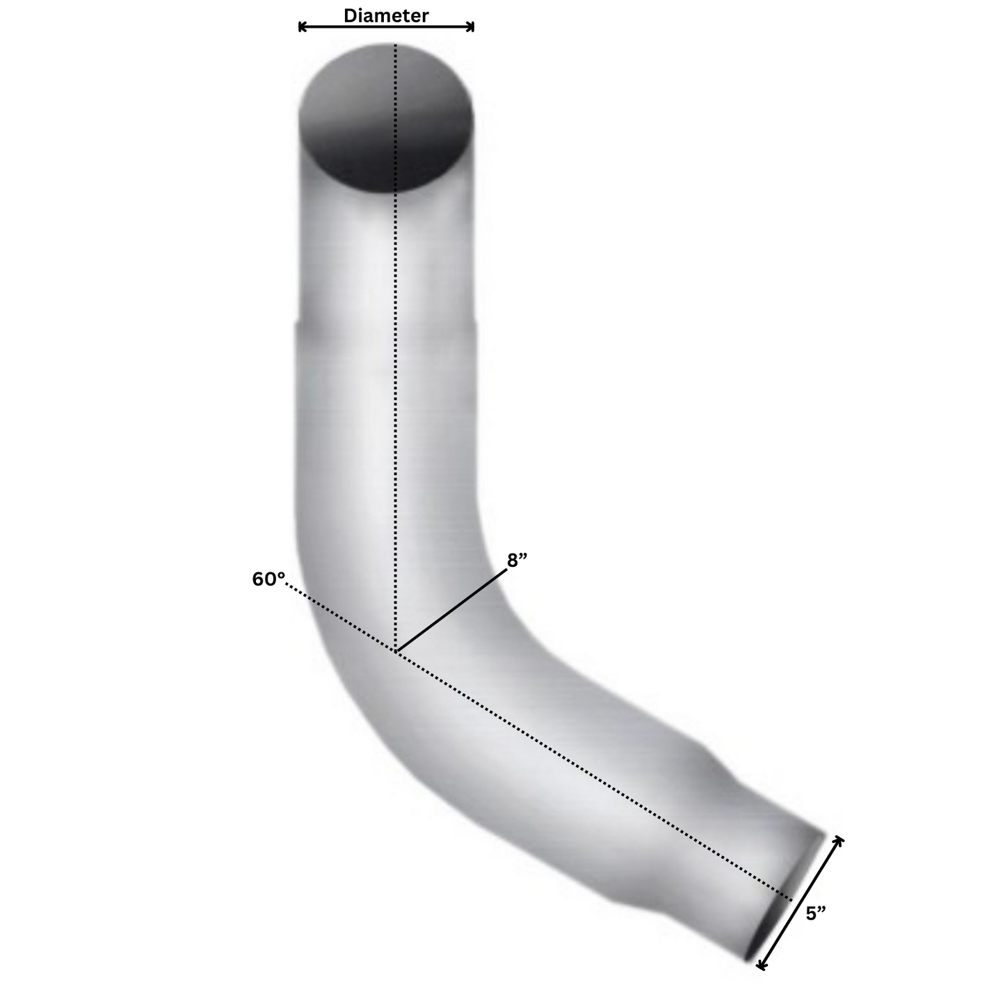 Premium Peterbilt 379 60° Elbow