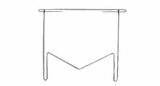 Chrome Anti-Sail Mud Flap Bracket "M"