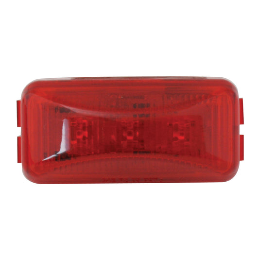 Rectangular 3 LED Light in Red