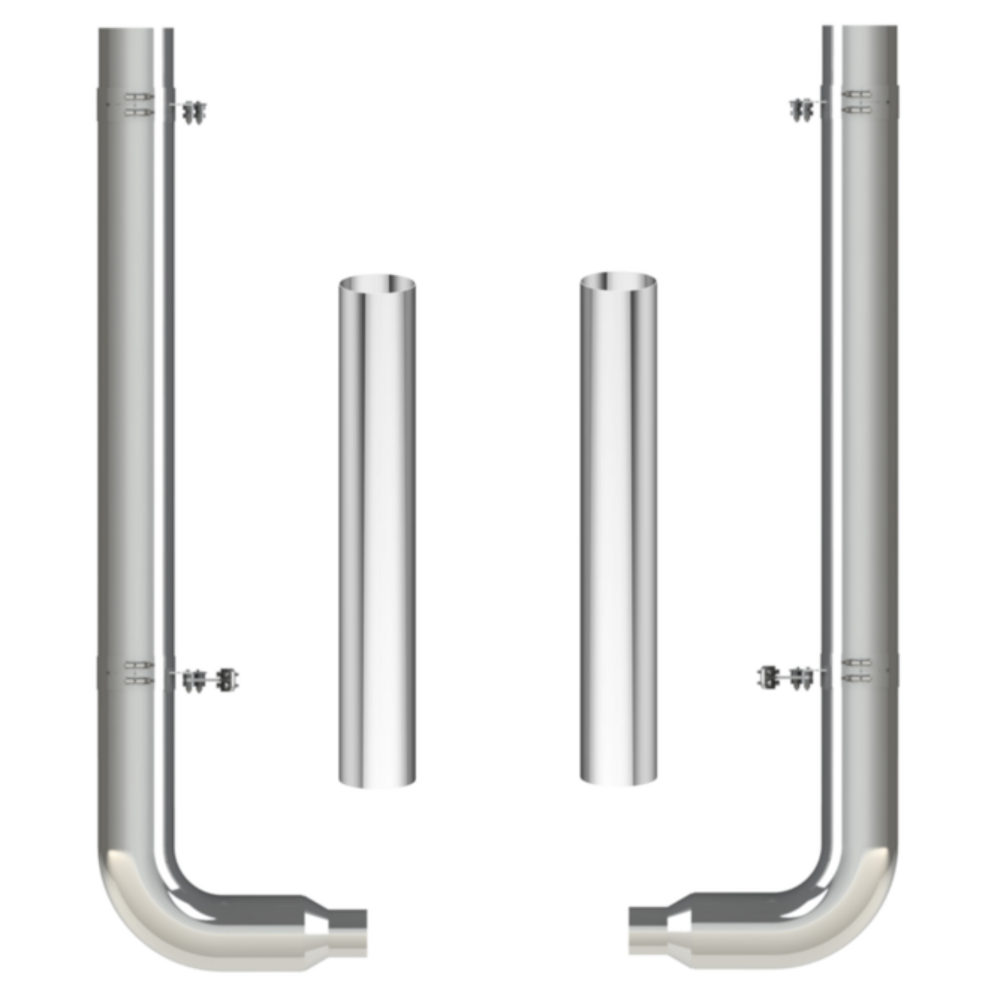 Premium Peterbilt 90° Elbow Exhaust Set