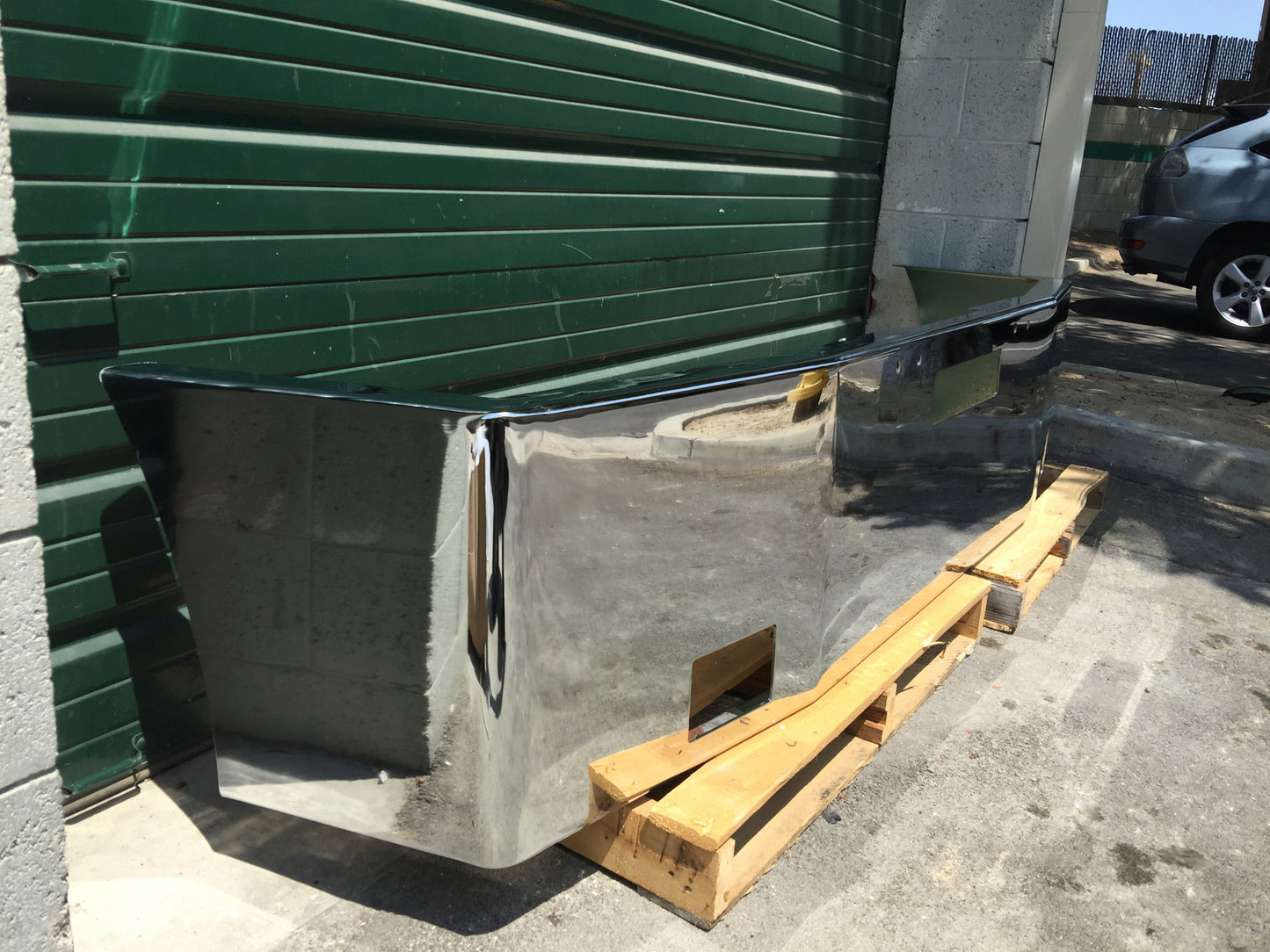 Freightliner Bumper FLD 120+112 With Fog Lights Chrome 19" CA Style