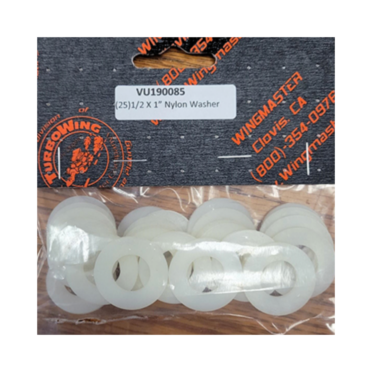 White Nylon Washers Set