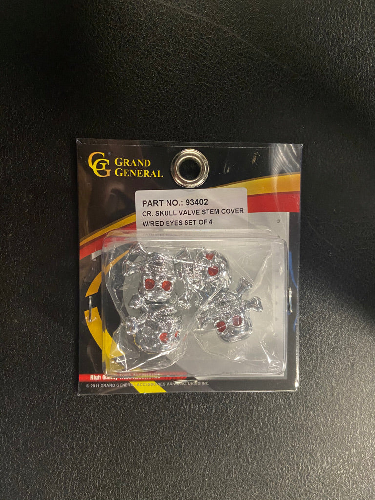 Skull w/Red Eyes Valve Stem Covers