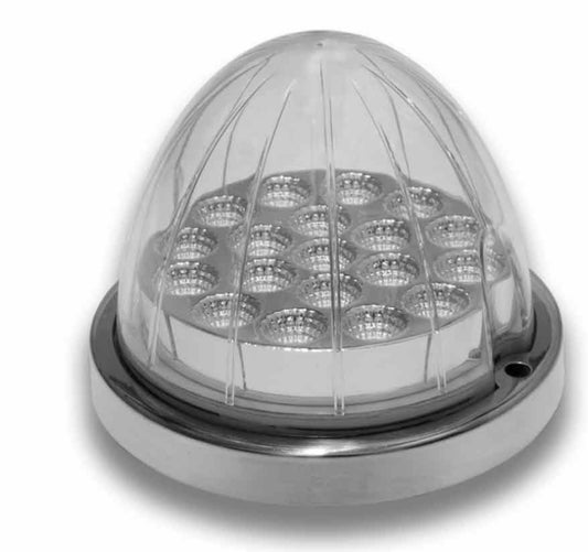 Watermelon Dual Revolution Amber/Red LED With reflector Cup & Lock Ring