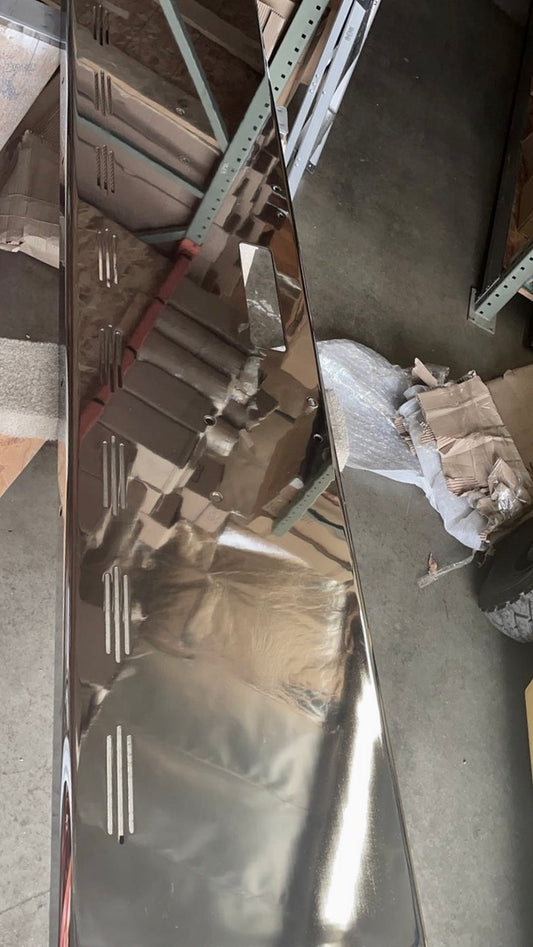 Freightliner Bumper Classic American Eagle With 9 Oval Slit Light Holes