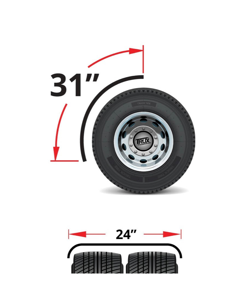 31" Quarter Fender Post Mount Kit with Triangle Mounts- 16ga