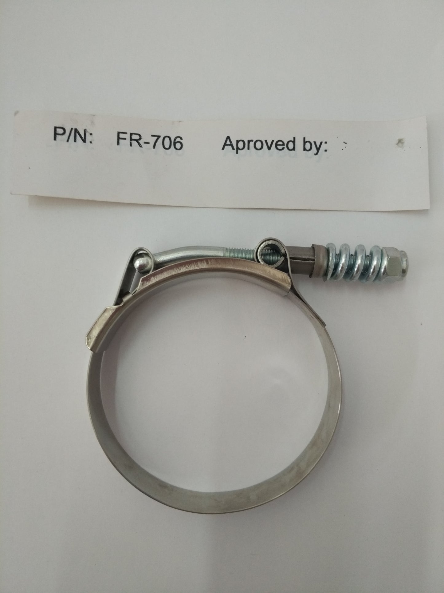 2-3/4 To 3-1/16 T-Bolt Spring Loaded Hose Clamp