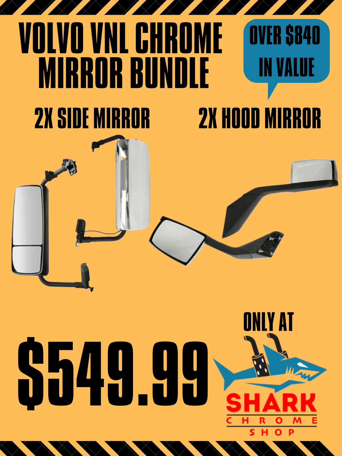 Volvo VNL Mirror Bundle
