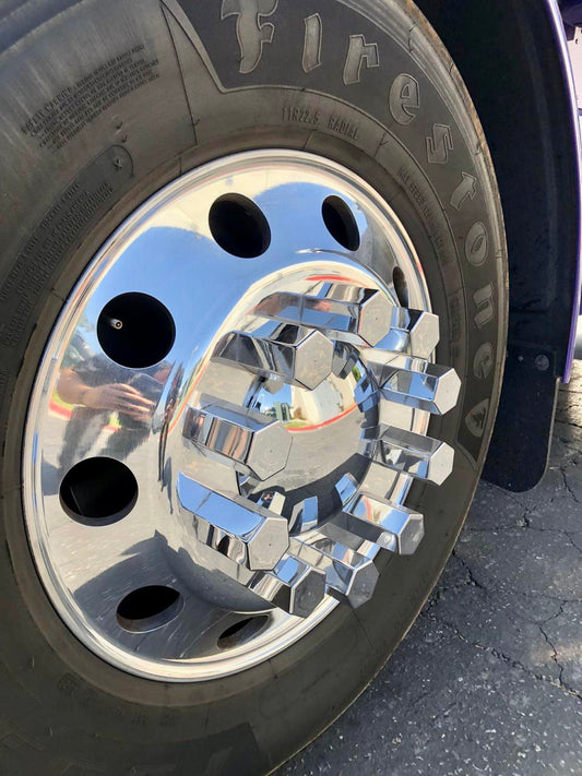 Hex Flat Top Lug Nut Covers