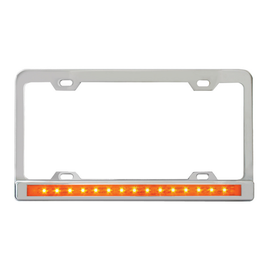 License Plate Frame With 12″ LED Light Bar