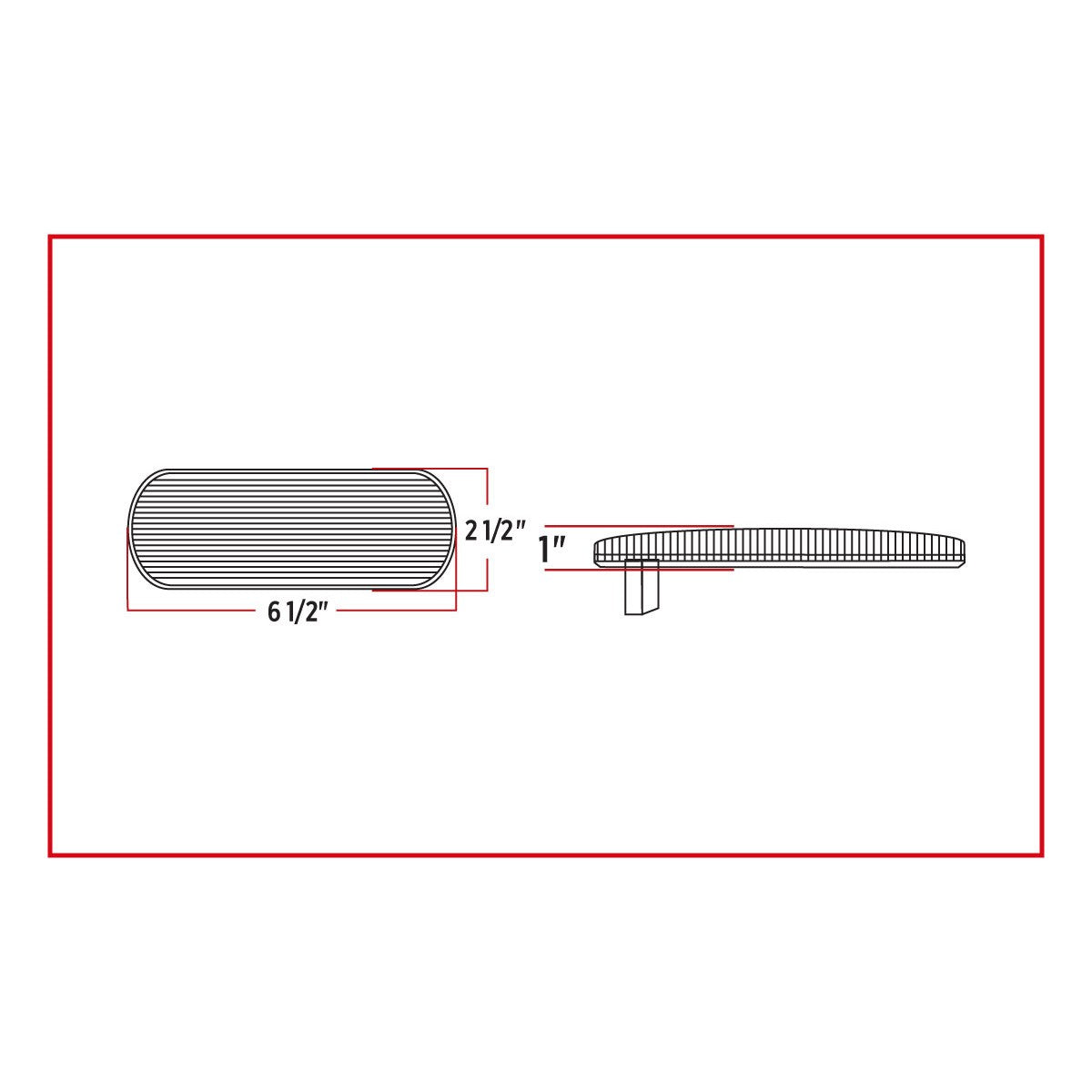 Oval LED Light Red Stop, Turn & Tail to White Back Up- 12 Diodes