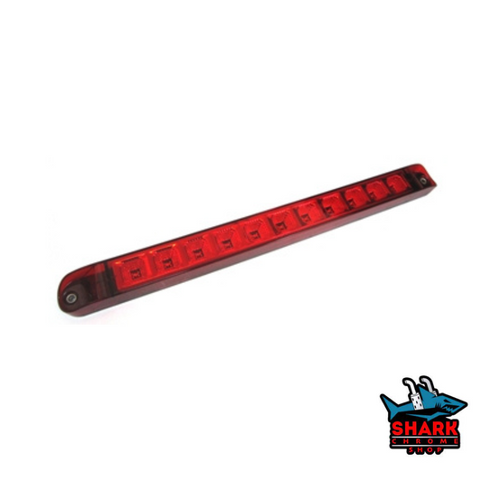 17" In 11 LED Sealed Light Bar Strobe (Red)