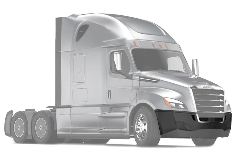 FRONT PLASTIC BUMPER FREIGHTLINER CASCADIA 2018+  WITHOUT FOG LIGHT HOLES  & CHROME CENTER