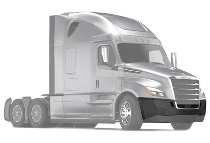FRONT PLASTIC BUMPER FREIGHTLINER CASCADIA 2018+  WITHOUT FOG LIGHT HOLES  & CHROME CENTER