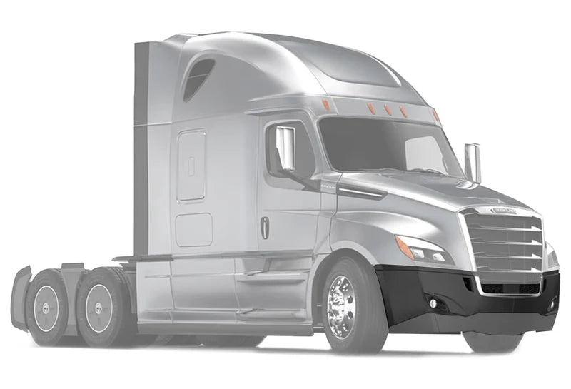 FRONT PLASTIC BUMPER FREIGHTLINER CASCADIA 2018+  WITH FOG LIGHT HOLES  & CHROME CENTER (Copy)