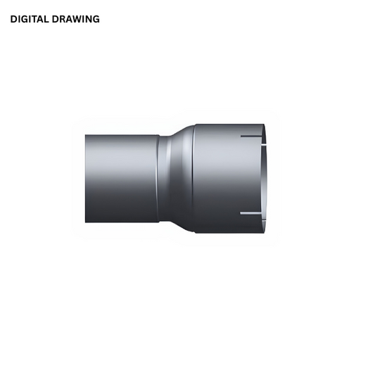 5" to 4" Exhaust Reducer, 8.55"  (Sold Individually)