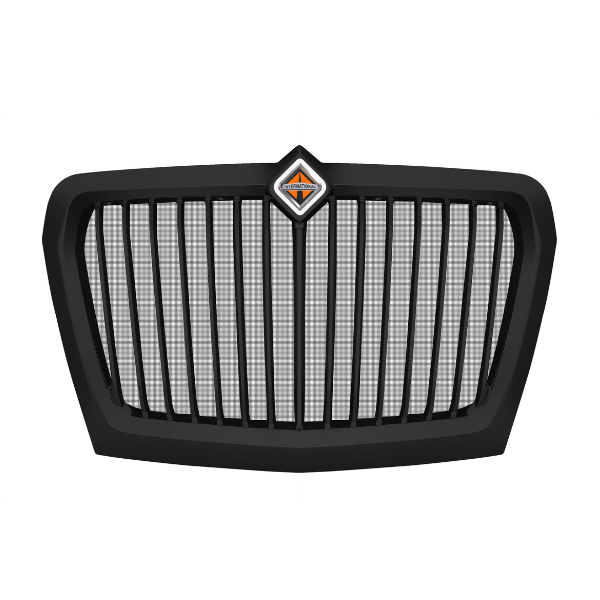 INTERNATIONAL LT625 BLACK GRILL ASSEMBLY 2017+ WITH LOGO INCLUDED