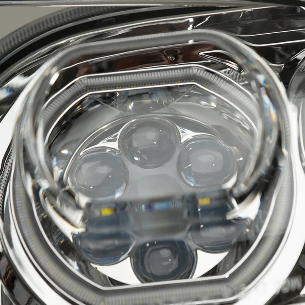 Peterbilt 388/389 Full LED Headlight Available in Black or Chrome