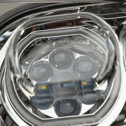 Peterbilt 388/389 Full LED Headlight Available in Black or Chrome