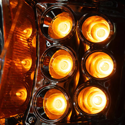 Peterbilt 388/389 Full LED Headlight Available in Black or Chrome