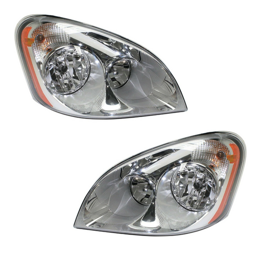 Freightliner Cascadia 2008 - 2018 Chrome Halogen Headlight