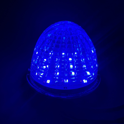 Watermelon Dual Revolution Amber/Blue Clear Lens LED