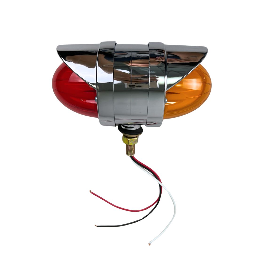 Double Face GLO LED Pedestal Light With Chrome Visor