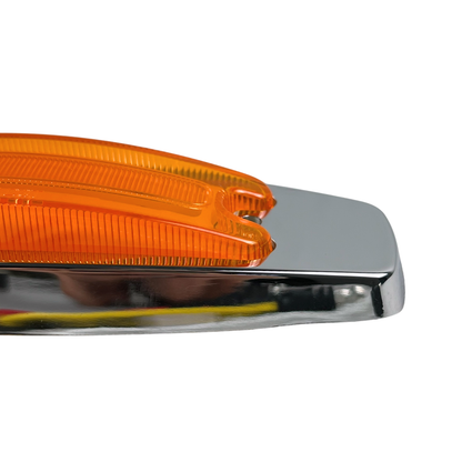 AMBER LENS LIGHT WITH BEZEL AND STROBE