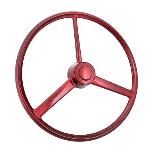 20" Retro Red Sparkles- 3-Spoke Steering Wheel  - 5 Bolt Pattern