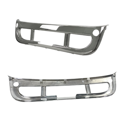 Freightliner Cascadia Center Chrome Bumper with Fog Lights