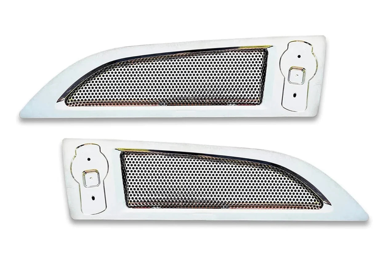 KENWORTH T680 HOOD SIDE VENT CHROME  1st Generation Models (2013 - 2022)(Sold Individually with logo included))