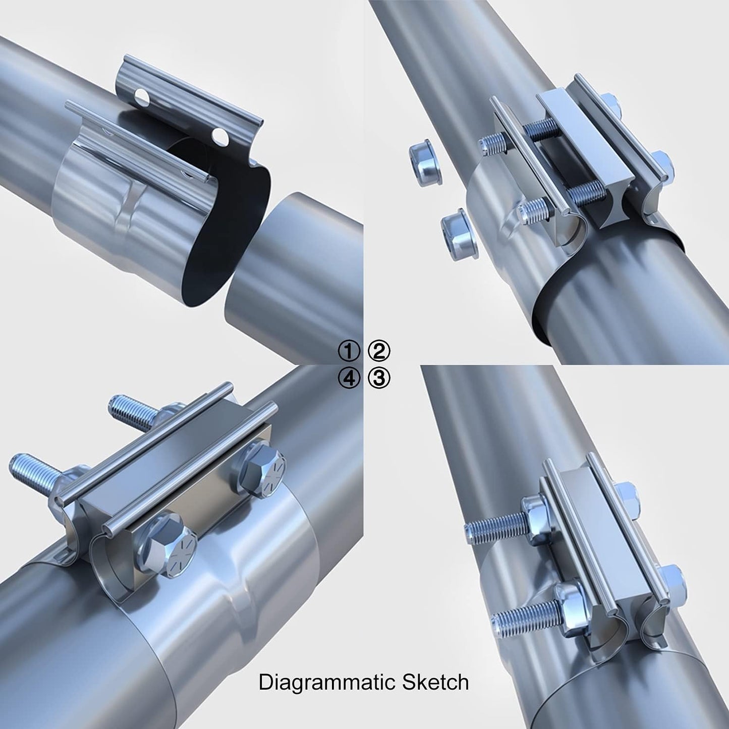 Exhaust LAP CLAMP  (Available in Multiple Sizes)