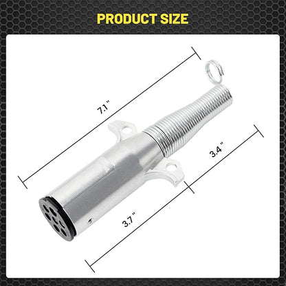 7 PIN Plug, Zink Alloy (1 PIECE)