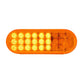 27 LED  Oval Smart Dynamic  Sequential Sealed Light Light (Amber/Amber)