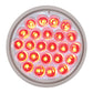4” Round Strobe Pearl 24 LED Light in Red