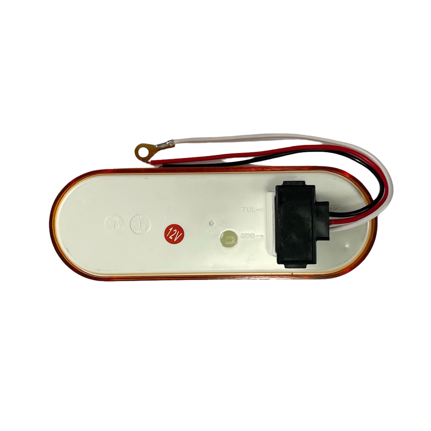 Oval Pearl LED Light in Amber W/O Frame