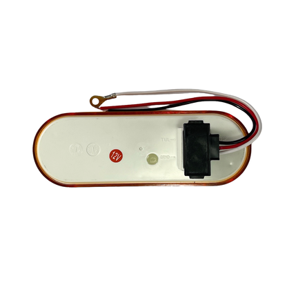 Oval Pearl LED Light in Amber W/O Frame